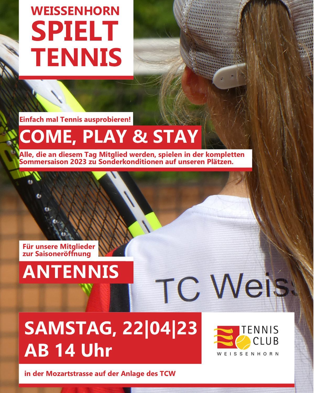 Weißenhorn spielt Tennis