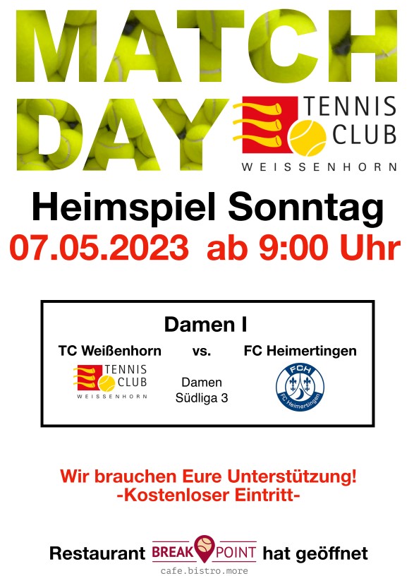 Matchday 07.05.2023 - Damen TC Weißenhorn vs. FC Heimertingen 