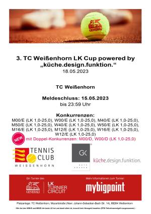 3. TC Weißenhorn LK Cup powered by küche.design.funktion