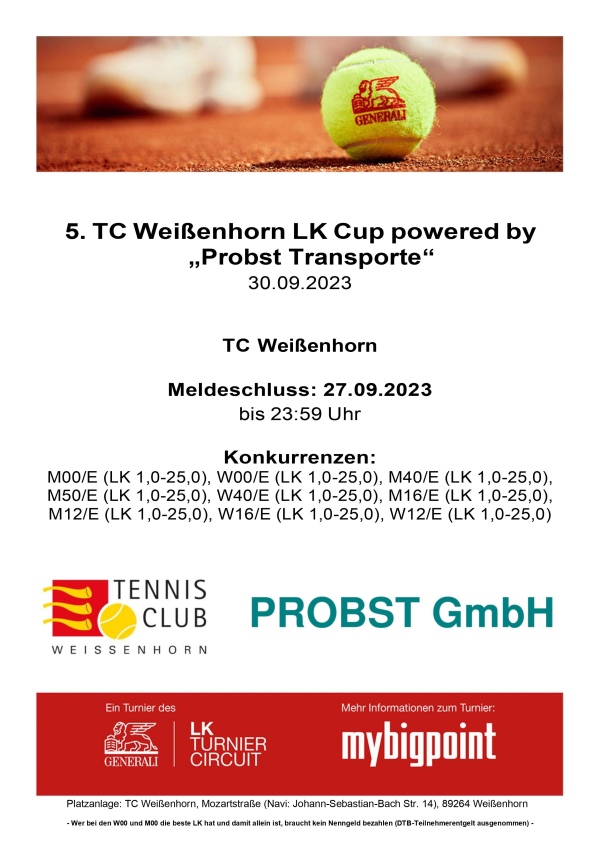 5. LK-Turnier TC Weißenhorn